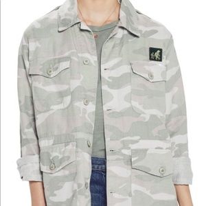Cute light colored camo army jacket from MOTHER